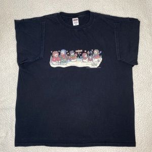 Anvil Graphic Print Snowman T-Shirt: Size 2X